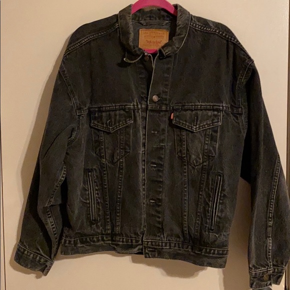 Levi’s Black Denim Jacket Large